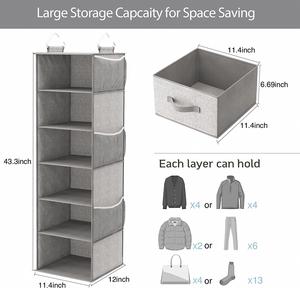 Organisateur de placard multifonctionnel suspendu avec étagères de rangement et porte-chapeaux pour salle de bain et garage - Conception murale - Product Image 2