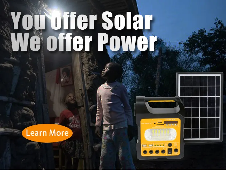 Iluminación del hogar panel solar Kit de energía sistema solar con bombilla LED sistemas de energía solar portátiles para el hogar