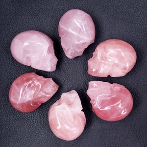 Giá rẻ giá <span class=keywords><strong>2</strong></span> inch pha lê <span class=keywords><strong>Skull</strong></span> Tay Chạm Khắc chữa bệnh tự nhiên đá Rose Quartz <span class=keywords><strong>Skull</strong></span> cho món quà - Product Image 3