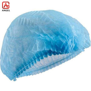 Tissu non tissé de chapeau hygiénique non-tissé de chapeau bouffant de couleur bleue pour le chapeau jetable - Product Image 1
