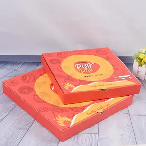 Boîtes à pizza brunes biodégradables en gros boîtes de pizza caixa