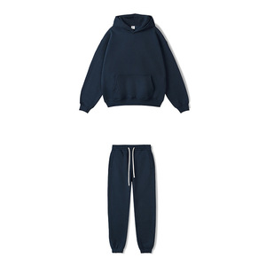 350G Cotton Blend Fleece Winter Hoodie & Pant Set | ODM Supply | Sporty Loungewear for Gym & Daily Use - Product Image 5