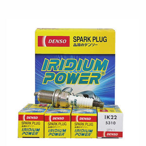 Bujía de iridio DENSO IK22 5310 de larga duración, antiposición de carbono, mantiene un funcionamiento suave en marcha lenta para automóviles de uso diario familiar. - Product Image 1