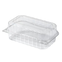 Boîtes d'emballage de pâtisserie beignet en plastique PET transparent Blister en plastique boulangerie suisse rouleau conteneurs à clapet
