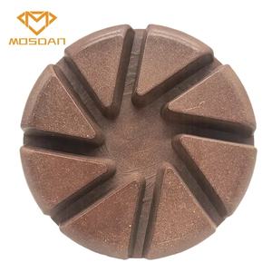 <strong>3</strong> Inch 80mm Spiral Hybrid Copper Bond Transitional Polishing Pucks for Concrete Floor - Product Image 1