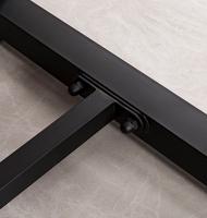 Ensemble de table et de chaises de salle à manger en métal moderne pour restaurants, bars, cafés, hôtels, utilisation en extérieur - Vente en gros 1 table et 2 chaises