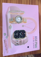 Montre connectée A58 Plus avec grand écran de 2,02 pouces, bracelet de suivi de fréquence cardiaque, montre connectée sportive avec bijoux pour femmes