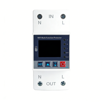 Disjoncteur intelligent WiFi TUYA 80A avec protection contre les fuites à la terre et les surtensions, protection IP20, relais de commande à distance et minuterie pour voiture