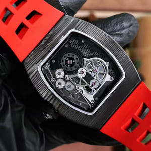 Montre tourbillon multifonctionnelle pour homme, de qualité supérieure, soigneusement conçue, avec indicateur de réserve de marche, double fuseau horaire 022 et indicateur de couple. - Product Image 2