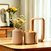 Moule en silicone rond multifonctionnel pour la fabrication de coupelles de rangement, de porte-bougies, de vases et de plateaux en résine époxy, gypse et ciment