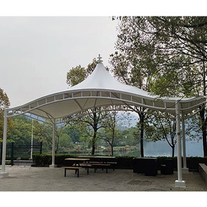 Tùy chỉnh Cấu trúc thép độ bền kéo màng dù để che nắng tán mưa cho khách sạn trong công viên hình vuông danh lam thắng cảnh - Product Image 5