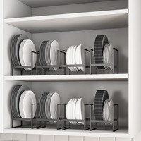 Égouttoir à vaisselle moderne et minimaliste en métal sur pied pour l'organisation de la cuisine – Indispensable pour le rangement et le nettoyage des bols, assiettes et plateaux