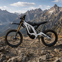 Vélo électrique tout-terrain 10000W 72V 35Ah avec phare intégré pour la conduite en montagne