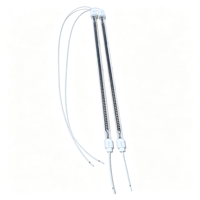 Lampe chauffante électrique infrarouge à quartz 350 mm 220 V 1000 W avec SK15 pour usage domestique et extérieur