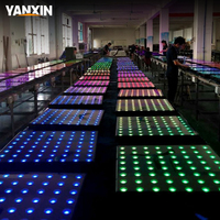 Pista de Baile Iluminada para Eventos, 64 Píxeles LED, Piso de Baile con Espejo Infinito 3D, Iluminación para Escenarios, Pista de Baile Magnética LED para Bodas