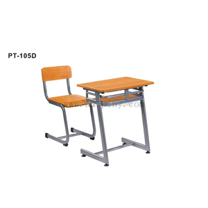 High Quality Modern School Single Person Adjustable Steel Plastic & MDF Desk and <b>Chair</b> With 3-Year Warranty Aoyasi Brand PT-308K - Product Image 3