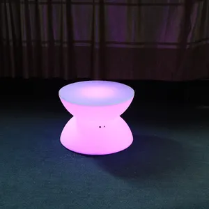 Neue Ankunft Led Lichter Dekoration Party beleuchtet runde Kunststoff Led Möbel Tische