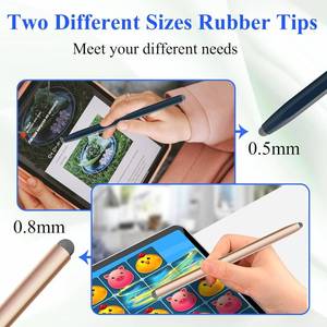 Từ Kim Loại Bút 2 1 Độ Chính Xác Cao Có Thể Thay Thế Nib Lưới Sợi Mẹo Phổ Cảm Ứng Bút Cho Iphone Ipad <span class=keywords><strong>Android</strong></span> Samsung - Product Image 3