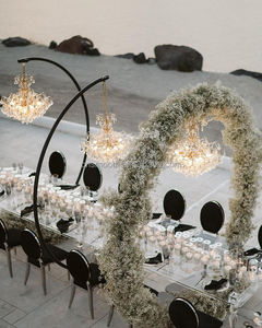 Decoración de Araña para Bodas 2024, Arco de Metal Blanco y Negro, Soporte para Telón de Fondo, Arco para Eventos y Fiestas - Product Image 2