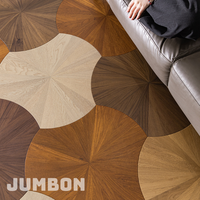 Parquet en bois multicouche en teck pour projets de décoration d'hôtels et de villas