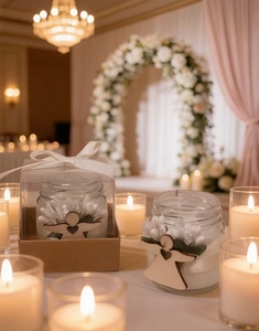 <span class=keywords><strong>Velas</strong></span> Aromáticas <span class=keywords><strong>Decorativas</strong></span> en Frascos de Vidrio <span class=keywords><strong>para</strong></span> Ambiente Festivo Transfronterizo, Recuerdo Navideño, Regalo <span class=keywords><strong>para</strong></span> Bodas y Fiestas - Product Image 6