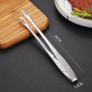 Kskogjl Stainless Steel BBQ Tongs Anti-Slip Food Clamp Kitchen Grilling <b>Tool</b> For Steak Barbecue Serving - Product Image 4