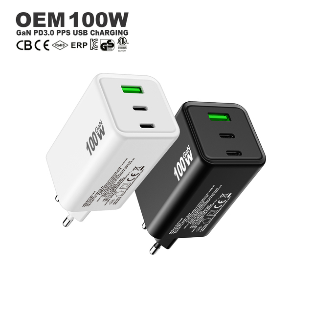 Laptop Gan 100W Charger Usb c Mobile Phone Fast Charging Portable Charger Adapter Wall PD Charger 100w Type c for iPhone Samsung