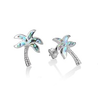 Boucles d'oreilles en argent sterling 925 avec incrustation de coquillages naturels, bijoux tropicaux, coquille d'ormeau, pavé de diamants, motif vague, boucles d'oreilles sur le thème de la vie marine