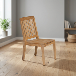 Modern Eco-Friendly Durable Outdoor Solid Teak Dining <b>Chair</b> for Villa Hotel & <b>Garden</b> Patio Use - Product Image 2