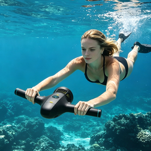 Scooter Subacuático Portátil Recargable con Doble Manillar y Pantalla LED para Snorkel y Buceo - Product Image 1