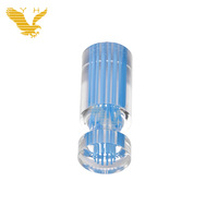 Marqueur de roulette transparent en acrylique bleu YH