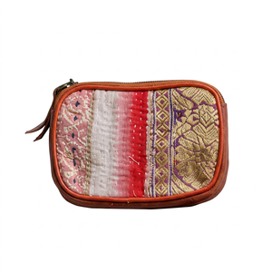 กระเป๋าใส่เหรียญ Kantha Sari Kantha,กระเป๋าใส่เครื่องประดับ - Product Image 1