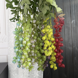 Fleurs artificielles suspendues en forme de flocon de neige Jinxi, branche unique, fleurs en soie, décorations de plafond pour mariage, accessoires d'intérieur et d'extérieur - Product Image 3