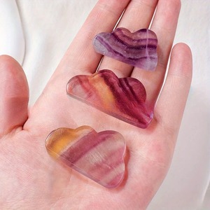 Venta al por Mayor de Artesanías de Cristal Curativas de Alta Calidad, Tallado de Nube de Fluorita Arcoíris Natural para Decoración del Hogar y Energía - Product Image 4