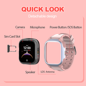 Çocuk 4G su geçirmez Video çağrı SOS çağrı mobil Smartwatch WIFI GPS izci çocuklar için akıllı saat kız erkek DF59 - Product Image 3