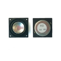 Haut-parleur miniature carré pleine gamme FCE 34x34mm 4Ω 2W pour appareil de panneau d'alarme d'interphone