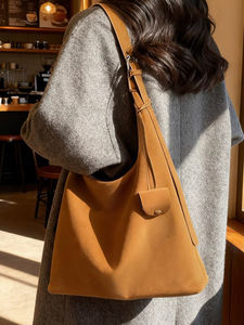 Sac à bandoulière décontracté de haute qualité pour femme, sac fourre-tout tendance grande capacité 2026, forme seau avec fermeture éclair - Product Image 5