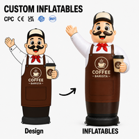 Personnage de dessin animé gonflable personnalisé pour la publicité extérieure, idéal pour les ventes au détail, gonflables publicitaires durables