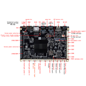 Bo mạch chủ máy tính bảng Rockchip P568 SBC, RK3568 lõi tứ, Android 11, RAM 2GB, ROM 16GB, thiết bị điện tử thông minh, PCBA OEM & ODM - Product Image 3