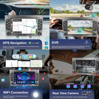 Autoradio Android Podofo 7 pouces 4+64G 2 Din pour Peugeot 408/308 T7, Carplay/Android Auto sans fil, Carplay universel ODM