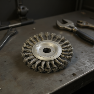 TTAKE Circular <b>Brush</b> With Twisted Knots Steel 22 Mm Abrasive For Metal Cleaning - Product Image 3