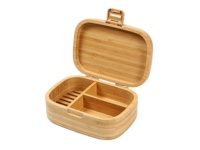 Lonchera Creativa Biodegradable de Bambú, Apta para Alimentos, Reutilizable, Tipo Bento, para Oficina y Picnic