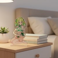 Support personnalisé en acrylique pour anime et dessin animé, enrouleur de câble pour écouteurs, support pour casque