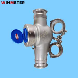 Compteur d'eau DN50 à raccord Tri-Clamp en acier inoxydable 304/316L, certifié CE R160, directement <span class=keywords><strong>de</strong></span> l'usine 150 ℃   Raffinerie <span class=keywords><strong>de</strong></span> lard en promotion - Product Image 4