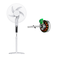 Moteur CC sans balais à enroulement en cuivre à couple élevé 12V/24V/310V 1600 tr/min pour ventilateurs muraux/solaires/de table/sur pied/plafonniers