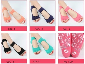 <span class=keywords><strong>Calcetines</strong></span> de Yoga Antideslizantes sin <span class=keywords><strong>Dedos</strong></span> para Mujer, <span class=keywords><strong>Calcetines</strong></span> de Cinco <span class=keywords><strong>Dedos</strong></span> con Agarre para Pilates, Barre y Danza, <span class=keywords><strong>Calcetines</strong></span> Transpirables Antideslizantes para el Hogar - Product Image 6