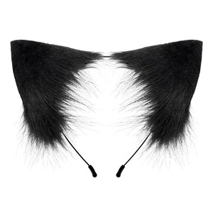 Vente en gros de bandeau personnalisé Lolita en fourrure de chat et de renard pour femmes <span class=keywords><strong>accessoires</strong></span> d'oreilles mignonnes - Product Image 6