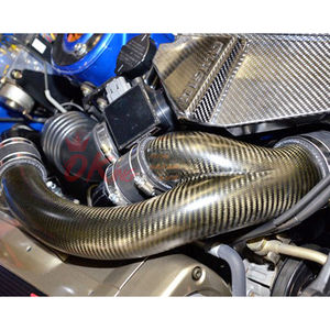 Sistem Asupan Udara Mesin RB26 DETT Pipa Inlet Y-Pipe Serat Karbon Kering untuk Nissan R34 GTR 1998-2002 - Product Image 3