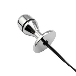 電気ショックおもちゃメタルプッシーアナルプラグBDSMボディマッサージャー男性女性のための大人のセックスゲーム - Product Image 2