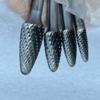Fraise rotative en carbure de tungstène haute dureté HRA90, fraises CNC à queue de 6 mm, double coupe, pour acier trempé et fonte